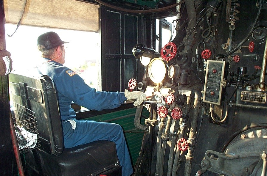 Fireman Willie Webster at work.